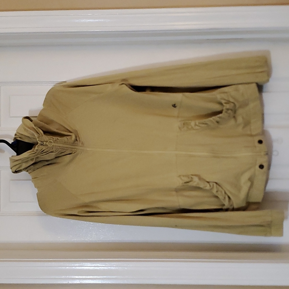 KAVU‎ Yellow Hooded Lightweight Zipfront Jacket